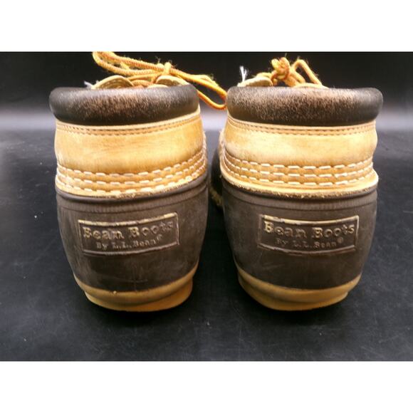 LL Bean Bean Boots Mens Size 9.5 Low Moc Boot Made in Maine GUC main image 4